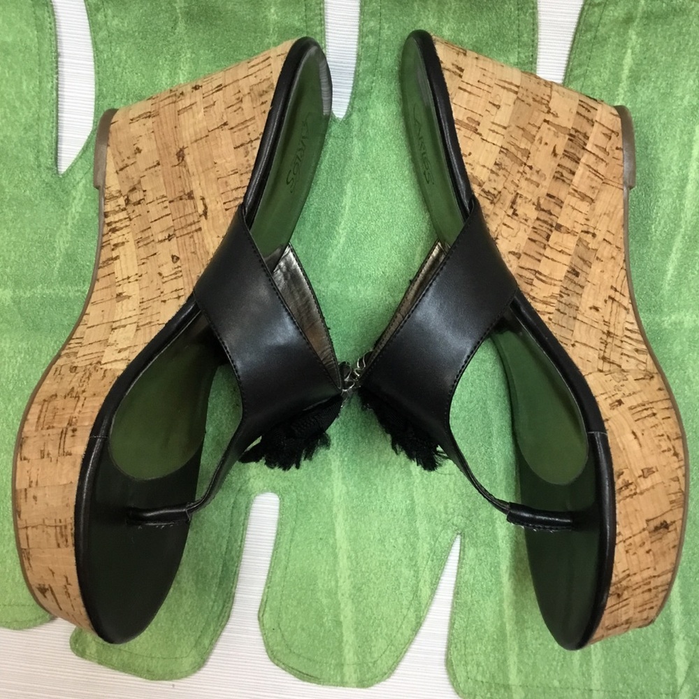 Fun Black Thongs with Rhinestones.  Carlos Santana - Picture 6 of 8